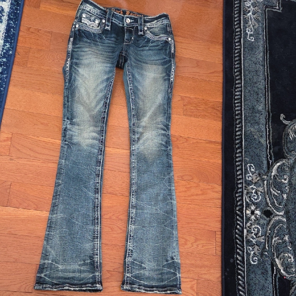 ROCK REVIVAL Distressed Jeans- 23-NWOT.